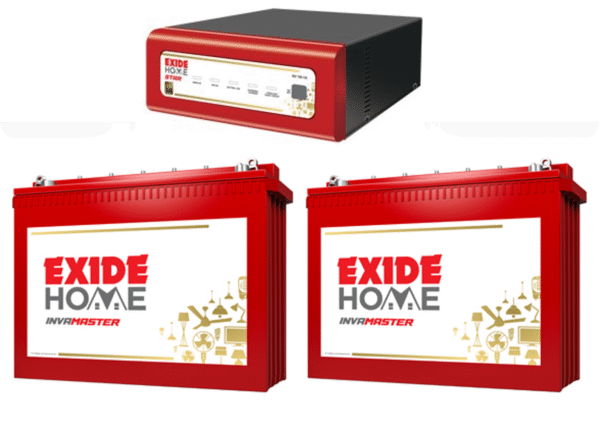 EXIDE STAR 24V 2550VA SINEWAVE + INVA MASTER TALL TUBULAR 150*2NOS BATTERY
