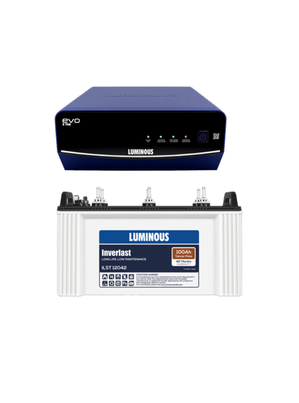 LUMINOUS 750 SINEWAVE  + ILST 12042 - 100AH BATTERY