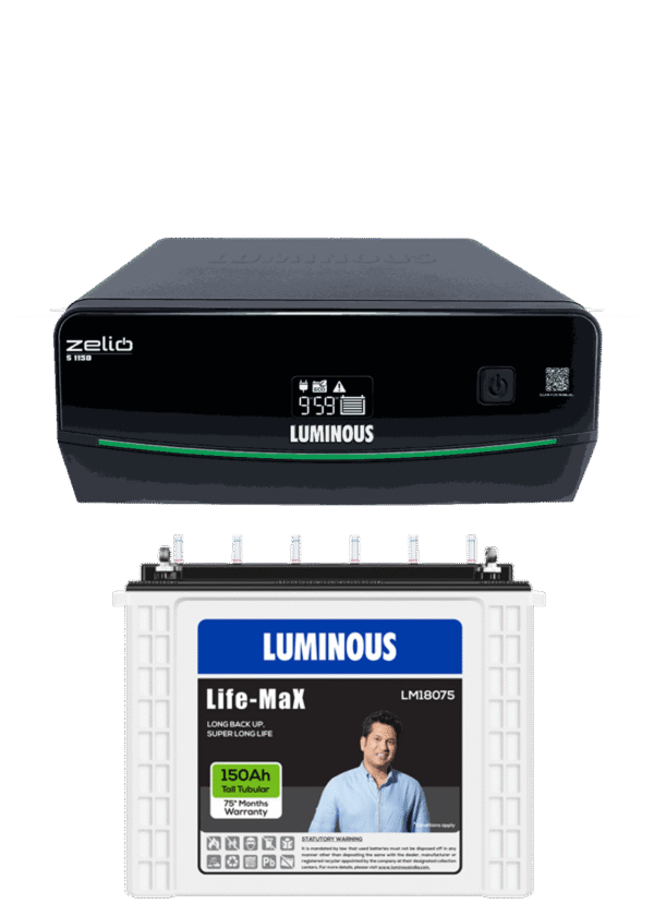 LUMINOUS ZELIO 1150 UPS + LM18075 150AH BATTERY