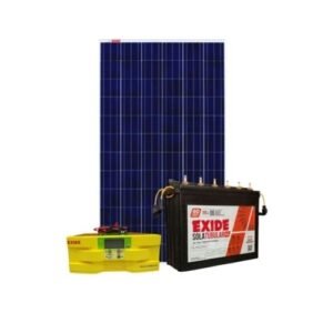 EXIDE SOLAR INVERTER 1100 + 6LMS 150L BATTERY + 160WATTS PANEL