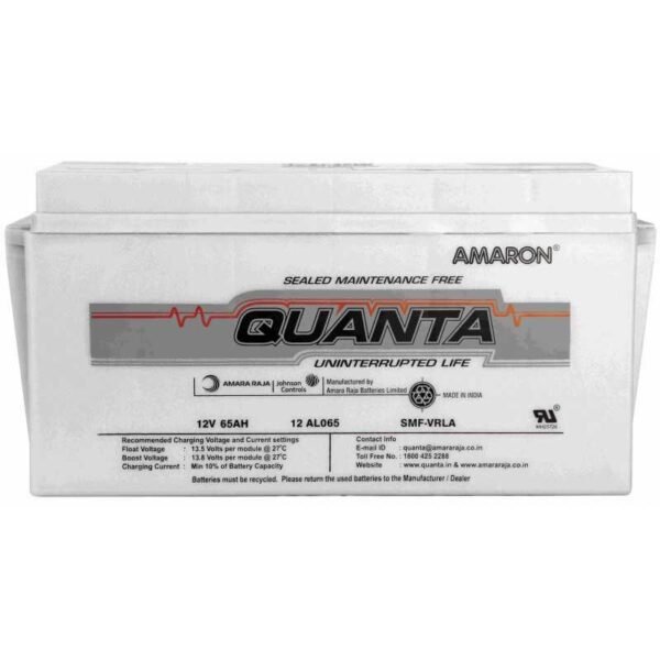 Amaron Quanta 12V  65AH SMF Battery